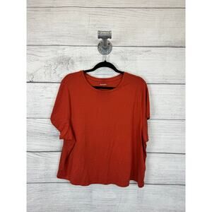 Old Navy Plus Size Burnt Orange Bestee Crop Short Sleeve Tee Size 3X
